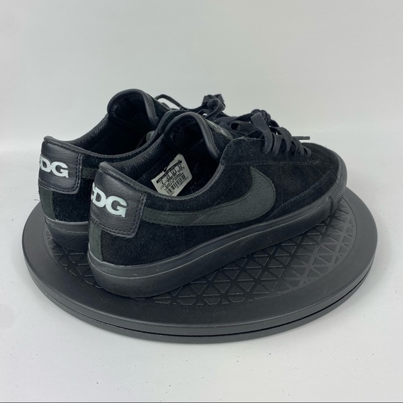 Nike Blazer Low Premium CDG Comme Gracons Black Suede 633699-009 Men's Size 6 - Picture 7 of 14